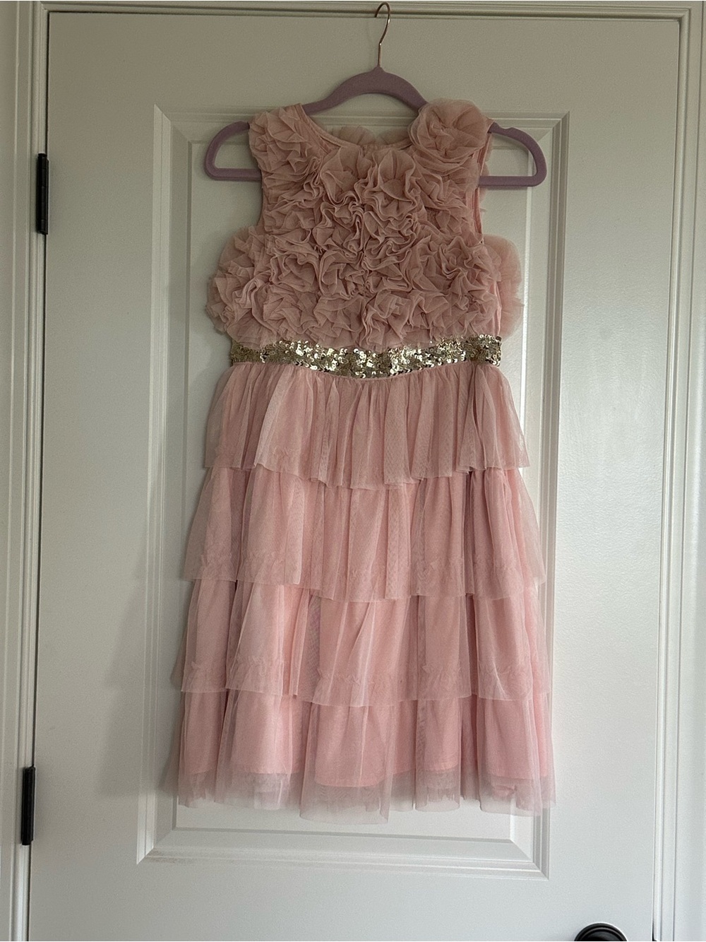 Mini Boden Tulle Tiered Party Dress 9/10